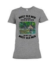 most old men Fly fishing Premium Fit Ladies Tee tile
