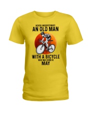 05 cycling never old man Ladies T-Shirt tile
