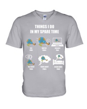 things ido Padel V-Neck T-Shirt tile