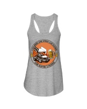 i like beer sprint car racing Ladies Flowy Tank tile