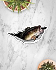 Largemouth Bass Sticker - Single (Horizontal) aos-sticker-single-horizontal-lifestyle-front-06