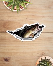 Largemouth Bass Sticker - Single (Horizontal) aos-sticker-single-horizontal-lifestyle-front-07