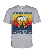 dart beer V-Neck T-Shirt tile