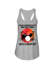 07 hat drum set old man Ladies Flowy Tank tile