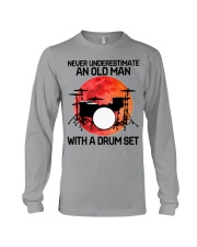 07 hat drum set old man Long Sleeve Tee tile