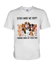 dogs 3071481-main V-Neck T-Shirt tile