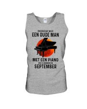 09 piano old man dutch Unisex Tank tile