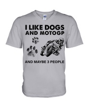 MotoGP-i-like V-Neck T-Shirt tile
