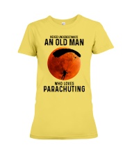 parachuting old man Premium Fit Ladies Tee tile