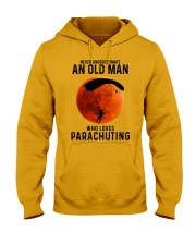 parachuting old man Hooded Sweatshirt tile