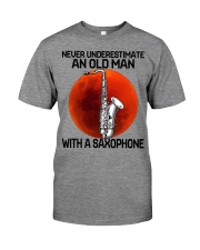 04 hat saxophone old man Premium Fit Mens Tee tile