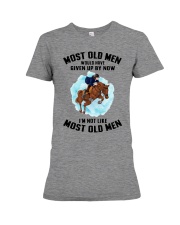 old man Eventing Premium Fit Ladies Tee tile