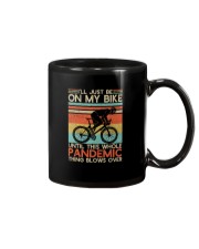 I'll just be on my bike Mug tile