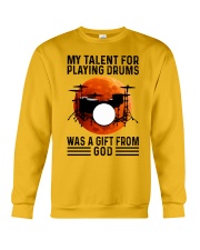 my talent playing drums Crewneck Sweatshirt tile
