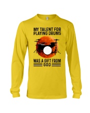 my talent playing drums Long Sleeve Tee tile