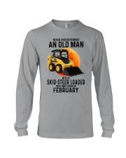 02 Skid-steer loader old man color Long Sleeve Tee tile