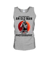 03 hat camera old man Unisex Tank tile