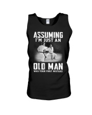 Assuming Karate Old Man Unisex Tank tile