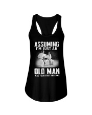 Assuming Karate Old Man Ladies Flowy Tank tile