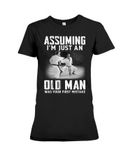 Assuming Karate Old Man Premium Fit Ladies Tee tile