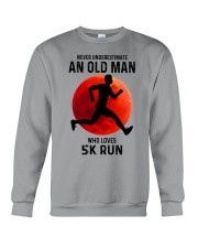 5k run old man Crewneck Sweatshirt tile