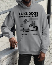 Drag Racing Like Dogs Hooded Sweatshirt apparel-hooded-sweatshirt-lifestyle-front-11