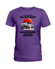 never drag racing-1 Ladies T-Shirt tile
