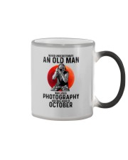 10 photography old man Color Changing Mug tile