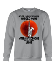 saxophone old man 06 Crewneck Sweatshirt tile