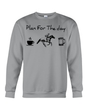 plan for the day-Horse Racing Crewneck Sweatshirt tile