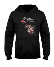 Tractor Christmas Hooded Sweatshirt tile