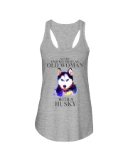 bever underestimate an Husky Ladies Flowy Tank tile