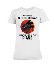 Piano Let This Old Man Premium Fit Ladies Tee tile