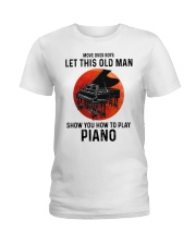 Piano Let This Old Man Ladies T-Shirt tile