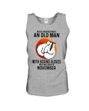 11 boxing old man Unisex Tank tile