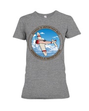 SCHOOL IS Aerobatics Premium Fit Ladies Tee tile