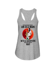 05 saxophone old man never Ladies Flowy Tank tile