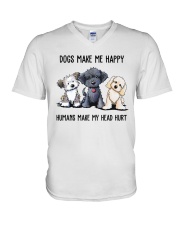 dogs 10117430-main V-Neck T-Shirt tile