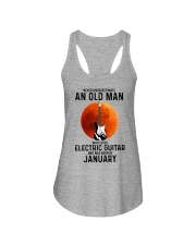 1 Electric guitar old man Ladies Flowy Tank tile
