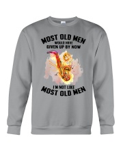 old man saxophone Crewneck Sweatshirt tile