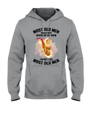 old man saxophone Hooded Sweatshirt tile