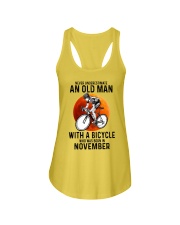 11 cycling never old man Ladies Flowy Tank tile