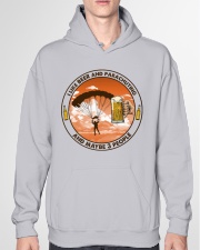 i like beer parachuting Hooded Sweatshirt garment-hooded-sweatshirt-front-04