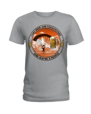 i like beer parachuting Ladies T-Shirt tile