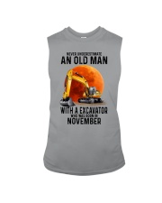 11 excavator old man color Sleeveless Tee tile