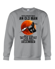 12 tatoo artist never old man Crewneck Sweatshirt tile