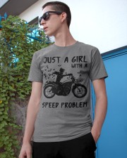 Just a girl motocycle Classic T-Shirt apparel-classic-tshirt-lifestyle-17