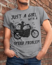 Just a girl motocycle Classic T-Shirt apparel-classic-tshirt-lifestyle-26