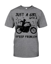 Just a girl motocycle Classic T-Shirt front