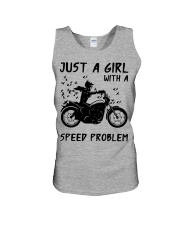 Just a girl motocycle Unisex Tank tile